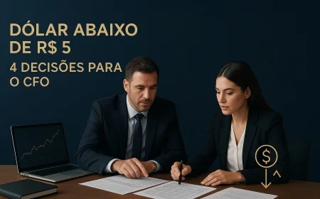 Dólar abaixo de R$ 5: 4 decisões para o CFO