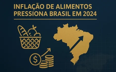 Inflação de alimentos pressiona Brasil em 2024