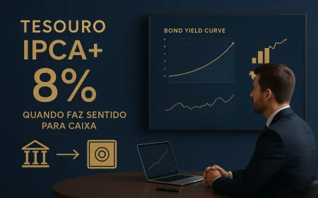Tesouro IPCA+ 8%: quando faz sentido para caixa
