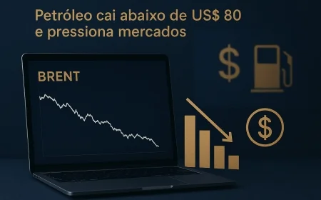 Petróleo cai abaixo de US$ 80 e pressiona mercados