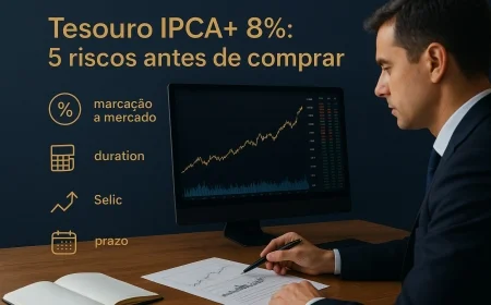 Tesouro IPCA+ 8%: 5 riscos antes de comprar