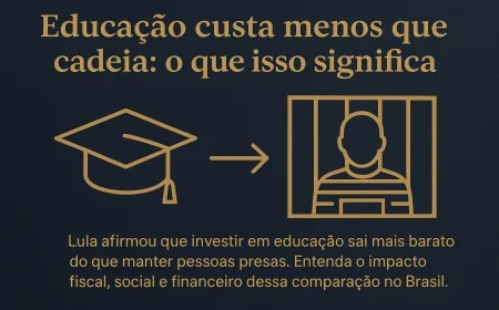 Educação custa menos que cadeia: o que isso significa