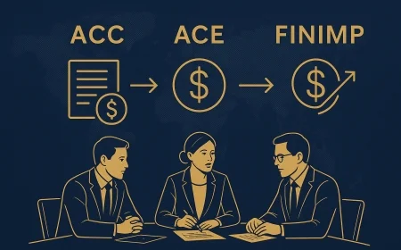 ACC, ACE e FINIMP: escolha por operação