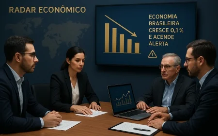 Economia brasileira cresce 0,1% e acende alerta