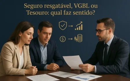 Seguro resgatável, VGBL ou Tesouro: qual faz sentido?