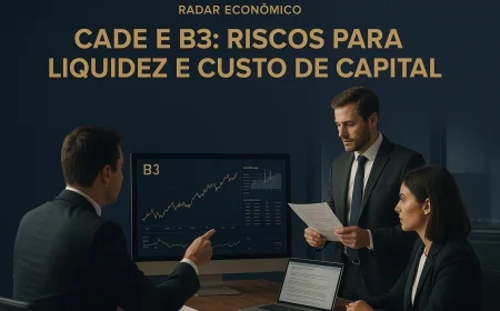 Cade e B3: riscos para liquidez e custo de capital