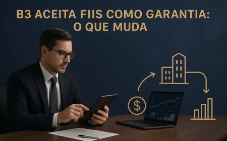 B3 aceita FIIs como garantia: o que muda