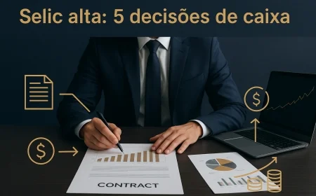 Selic alta: 5 decisões de caixa
