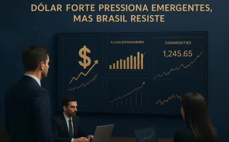 Dólar forte pressiona emergentes, mas Brasil resiste