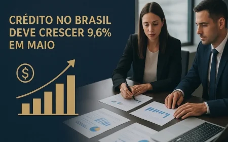 Crédito no Brasil deve crescer 9,6% em maio
