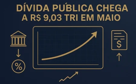 Dívida pública chega a R$ 9,03 tri em maio