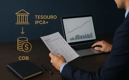 Tesouro IPCA+ ou CDB para caixa da empresa