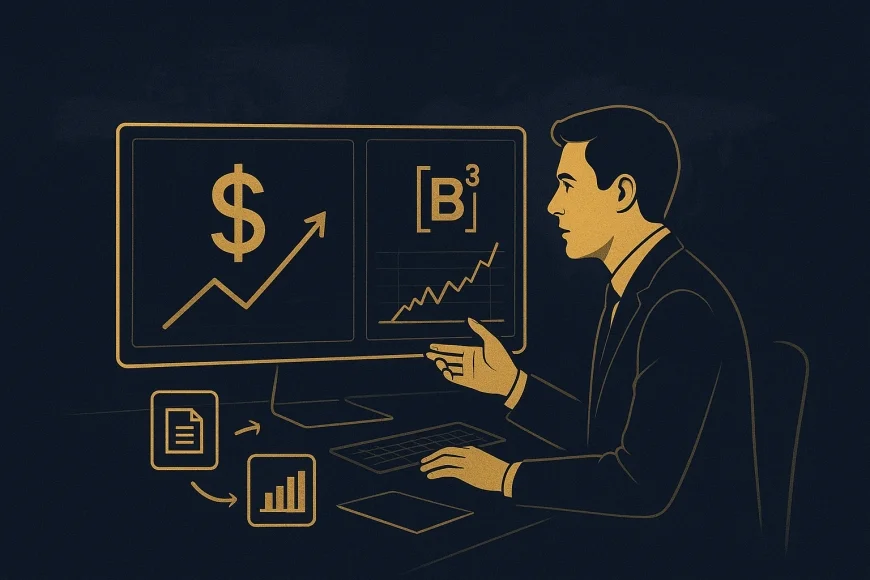 Mesa de operações analisando contrato de evento para dólar e índice