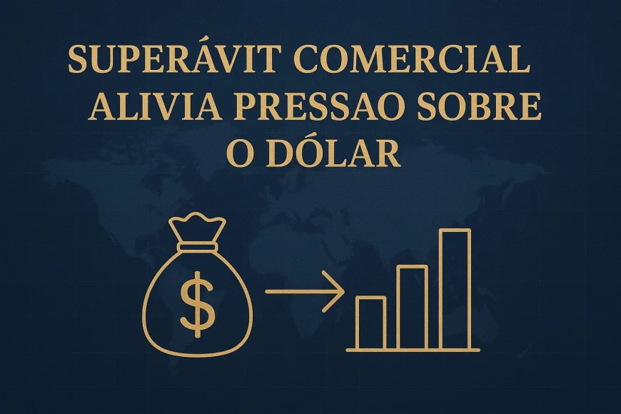 Superávit comercial alivia pressão sobre o dólar