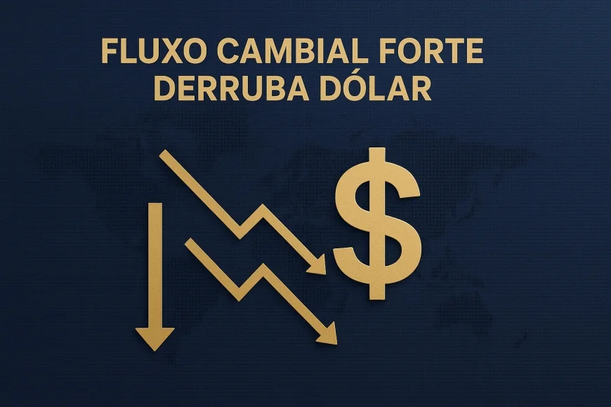 Fluxo cambial forte derruba dólar