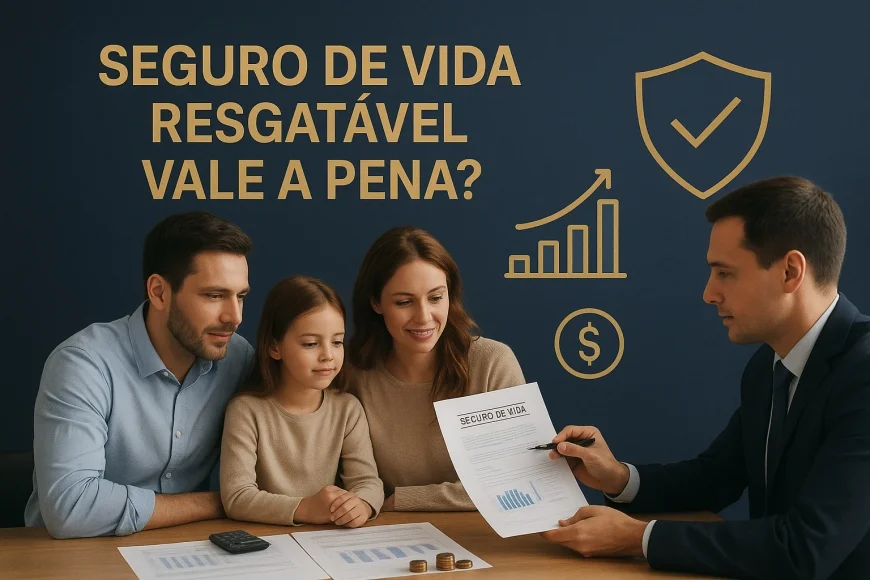Consultor financeiro analisando contrato e planilhas de proteção patrimonial