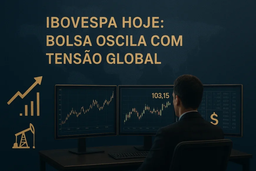Analista acompanha telas de bolsa, dólar e petróleo em pregão volátil
