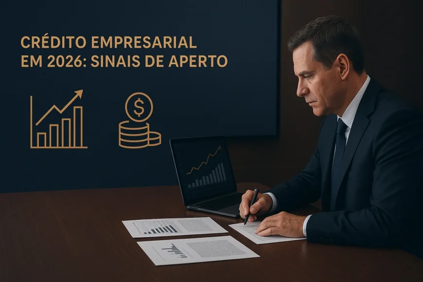 CFO analisando fluxo de caixa e contratos de funding em reunião