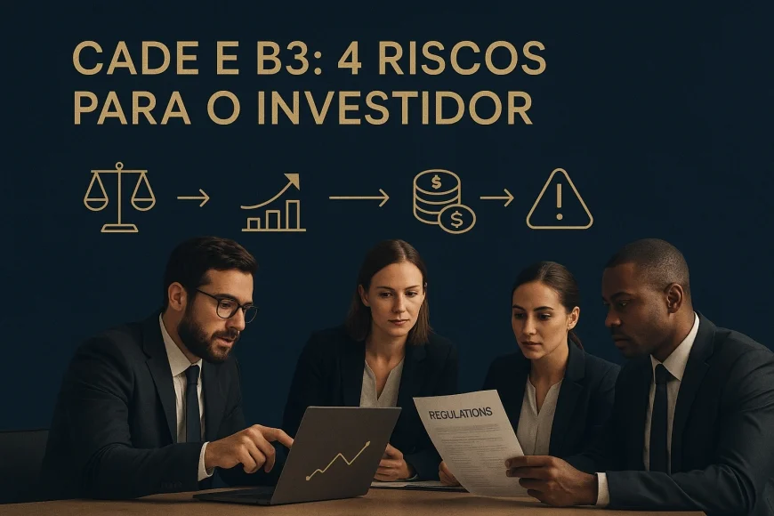 Analistas financeiros revisando tarifas e regras de bolsa em ambiente regulatorio