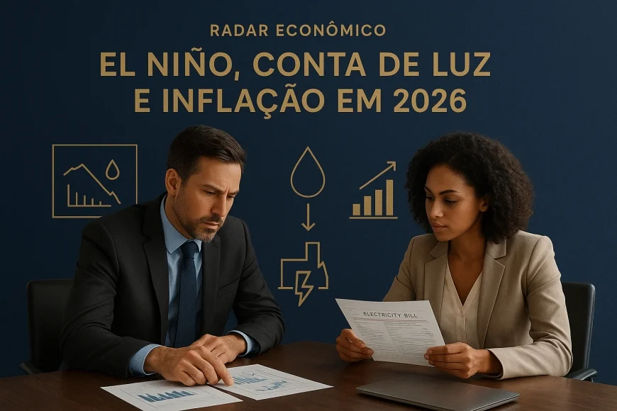 Analista revisa gráficos de reservatórios e fatura de energia