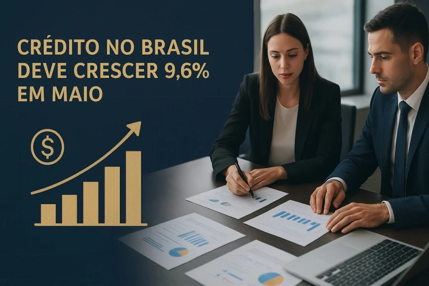 Analistas financeiros avaliando gráficos de crédito e fluxo de caixa