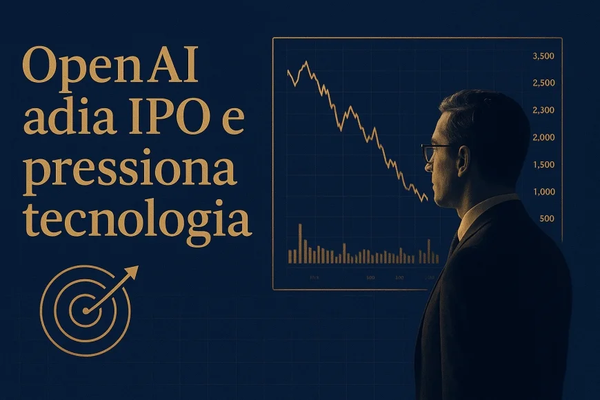 Analista observa telas de mercado com ações de tecnologia e volatilidade global