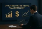Ouro sobe com Fed flexível: vale proteção?