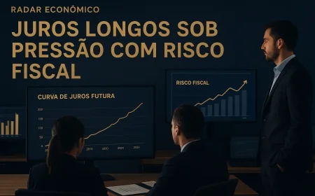 Juros longos sob pressão com risco fiscal