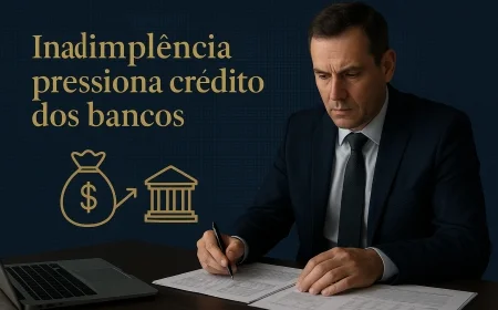 Inadimplência pressiona crédito dos bancos