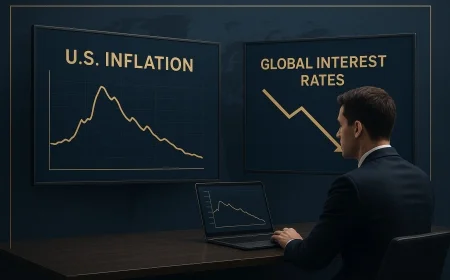 Inflação dos EUA alivia juros globais