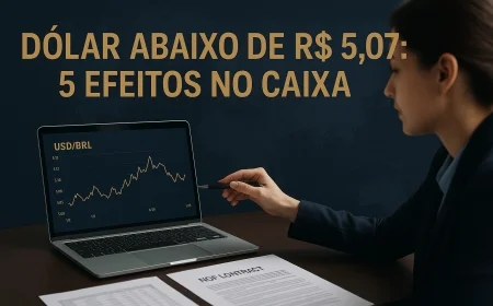 Dólar abaixo de R$ 5,07: 5 efeitos no caixa