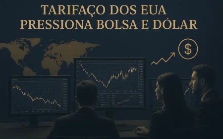 Tarifaço dos EUA pressiona Bolsa e dólar