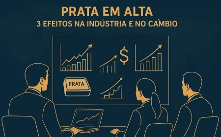 Prata em alta: 3 efeitos na indústria e no câmbio