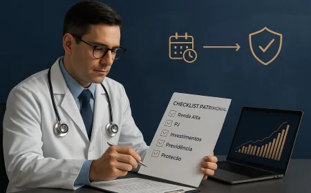Diagnóstico 360 do médico: checklist patrimonial