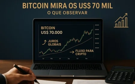 Bitcoin mira US$ 70 mil: o que observar