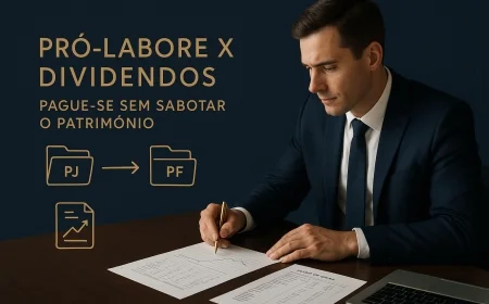 Pró-labore x dividendos: pague-se sem sabotar o patrimônio