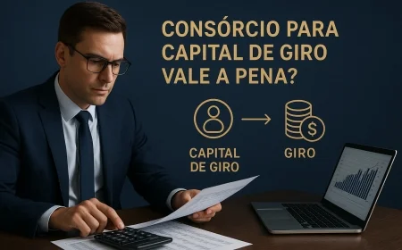 Consórcio para capital de giro vale a pena?