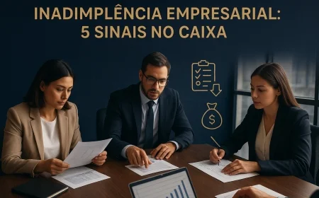 Inadimplência empresarial: 5 sinais no caixa