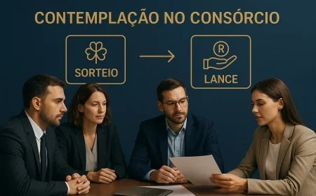 Contemplação no consórcio: sorteio e lance