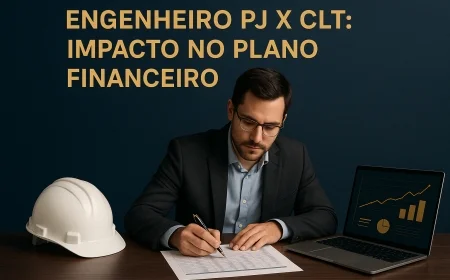 Engenheiro PJ x CLT: impacto no plano financeiro