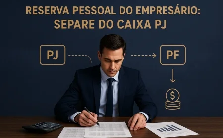 Reserva pessoal do empresário: separe do caixa PJ
