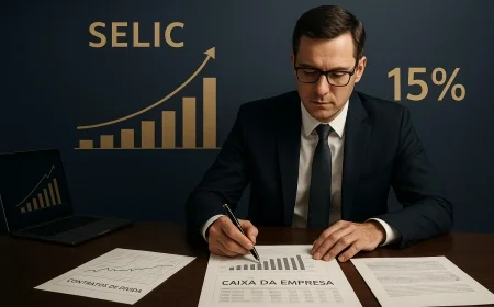 Selic a 15% e o caixa da empresa