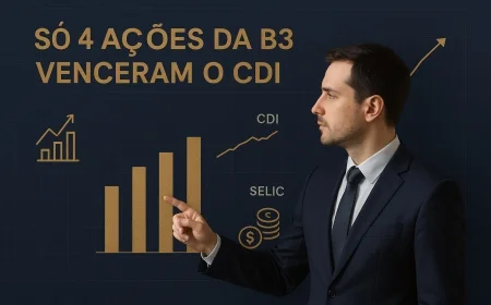 Só 4 ações da B3 venceram o CDI
