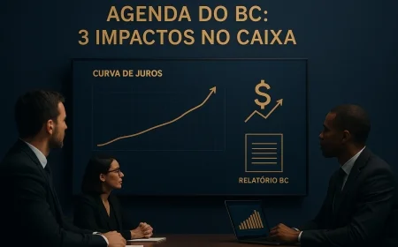 Agenda do BC: 3 impactos no caixa