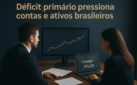 Déficit primário pressiona contas e ativos brasileiros