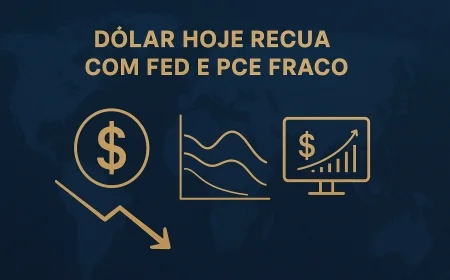 Dólar hoje recua com Fed e PCE fraco