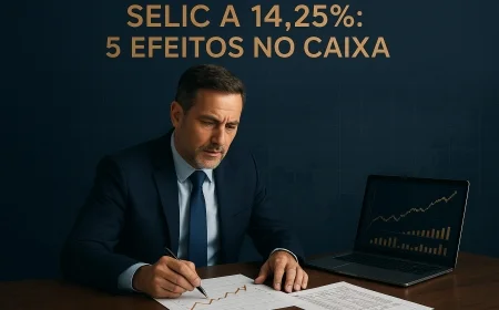 Selic a 14,25%: 5 efeitos no caixa