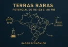 Terras raras: potencial de R$ 192 bi ao PIB