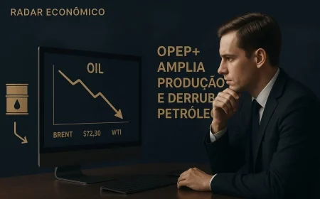 Opep+ amplia produção e derruba petróleo