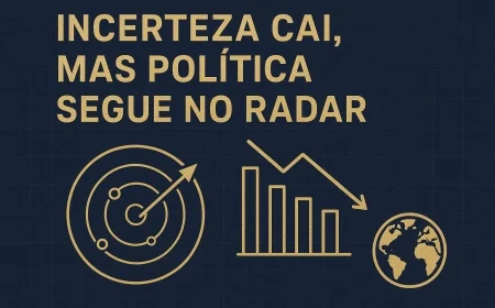 Incerteza cai, mas política segue no radar